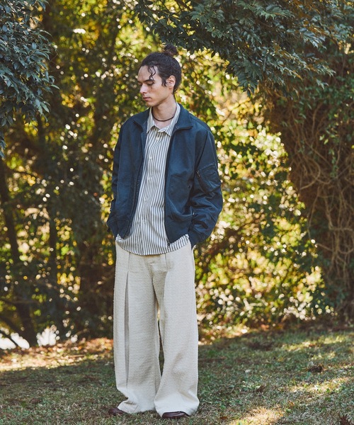 CASPER JOHN（キャスパージョン）の「Inkjet gimmick MA-1/インクジェットギミックMA-1（MA-1・メンズ・ブラック/ブルー/カーキ・MEDIUM/SMALL/X-SMALL/LARGE）」の22枚目の写真