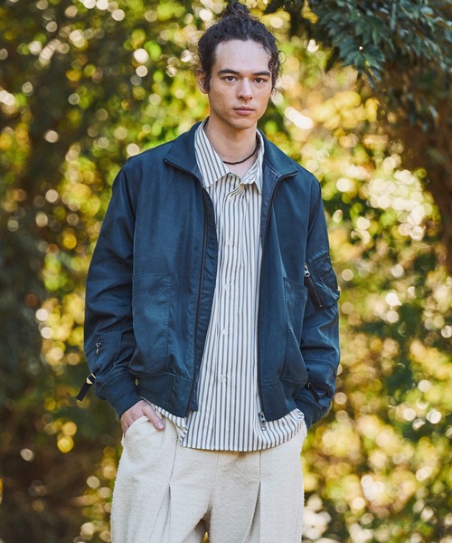 CASPER JOHN（キャスパージョン）の「Inkjet gimmick MA-1/インクジェットギミックMA-1（MA-1・メンズ・ブラック/ブルー/カーキ・MEDIUM/SMALL/X-SMALL/LARGE）」の19枚目の写真