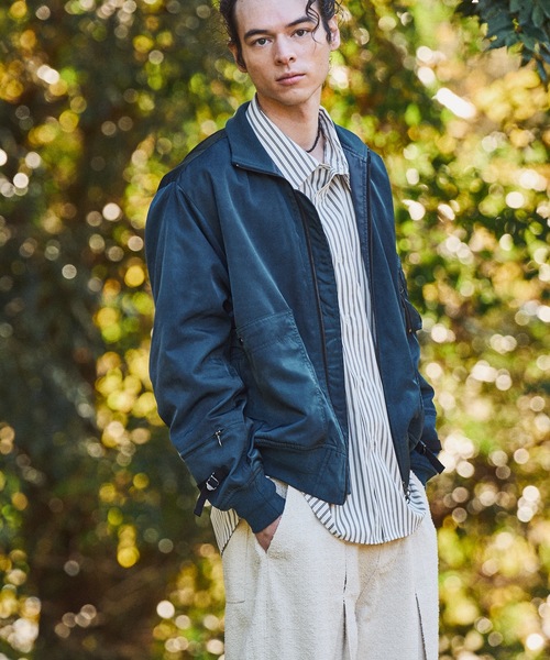 CASPER JOHN（キャスパージョン）の「Inkjet gimmick MA-1/インクジェットギミックMA-1（MA-1・メンズ・ブラック/ブルー/カーキ・MEDIUM/SMALL/X-SMALL/LARGE）」の20枚目の写真