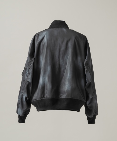 CASPER JOHN（キャスパージョン）の「Inkjet gimmick MA-1/インクジェットギミックMA-1（MA-1・メンズ・ブラック/ブルー/カーキ・MEDIUM/SMALL/X-SMALL/LARGE）」の4枚目の写真