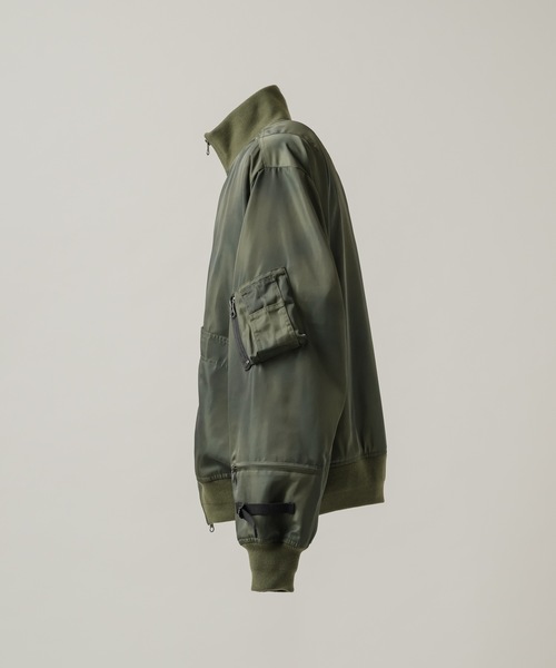 CASPER JOHN（キャスパージョン）の「Inkjet gimmick MA-1/インクジェットギミックMA-1（MA-1・メンズ・ブラック/ブルー/カーキ・MEDIUM/SMALL/X-SMALL/LARGE）」の9枚目の写真