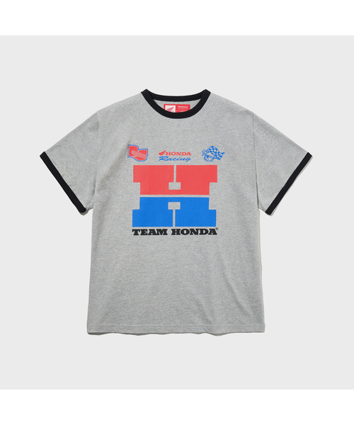 PHYPS MOTORCYCLE(フィップスモーターサイクル)の「H Logo Ringer T-shirt_Gray(Tシャツ/カットソー・レディース・その他・SMALL/MEDIUM/LARGE/X-LARGE)」の1枚目の写真