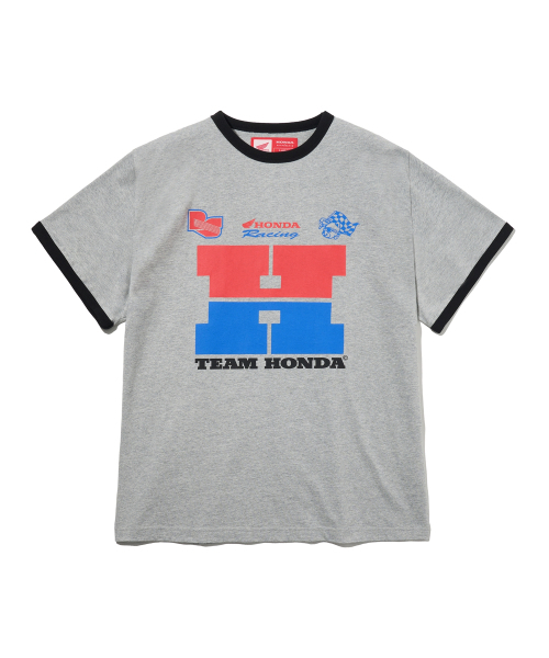 PHYPS MOTORCYCLE(フィップスモーターサイクル)の「H Logo Ringer T-shirt_Gray(Tシャツ/カットソー・レディース・その他・SMALL/MEDIUM/LARGE/X-LARGE)」の2枚目の写真