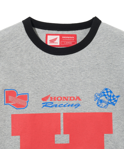 PHYPS MOTORCYCLE(フィップスモーターサイクル)の「H Logo Ringer T-shirt_Gray(Tシャツ/カットソー・レディース・その他・SMALL/MEDIUM/LARGE/X-LARGE)」の4枚目の写真