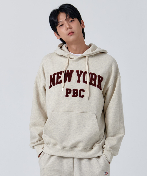 PAPERBOY(ペーパーボーイ)の「ブクルニューヨーク フードパーカー-オートミール(パーカー・レディース・その他・SMALL/MEDIUM/LARGE/X-LARGE)」の2枚目の写真