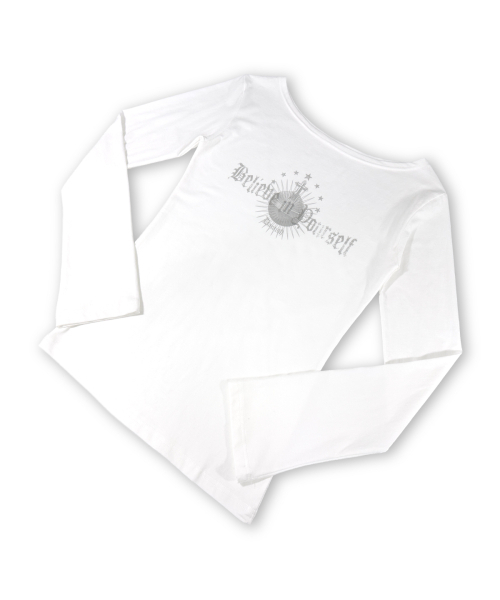 DAMISH(ダミシュ)の「ソブリンオブレタリングロングスリーブ_アイボリー(Tシャツ/カットソー・レディース・アイボリー・FREE)」の5枚目の写真