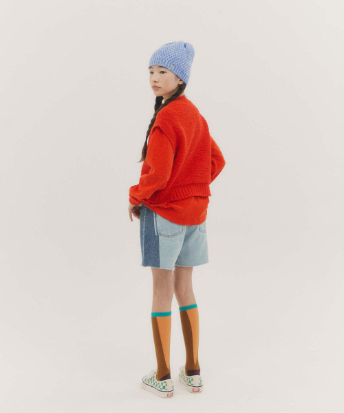 FRISE(フリゼ)の「アークベスト_レッド_キッズ(ニット/セーター・レディース・その他・130/110/120)」の4枚目の写真