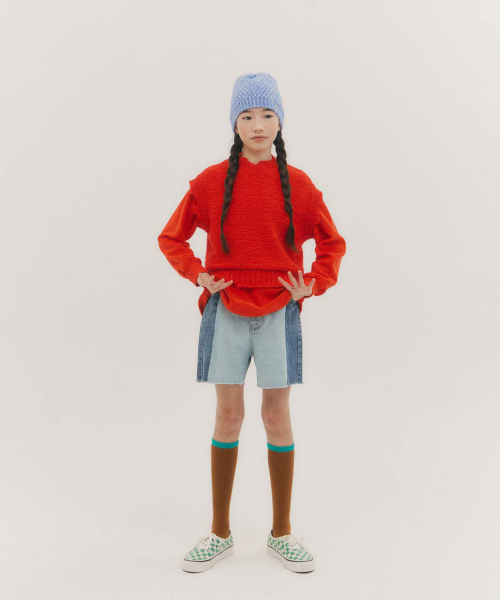 FRISE(フリゼ)の「アークベスト_レッド_キッズ(ニット/セーター・レディース・その他・130/110/120)」の6枚目の写真