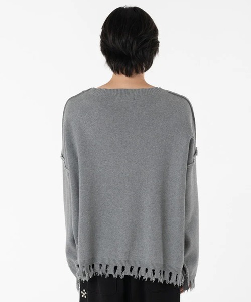 DISCOVERED（ディスカバード）の「【DISCOVERED/ディスカバード】BONE KNIT（ニット/セーター・メンズ・ブルー/グレー/ブラック・3）」の12枚目の写真