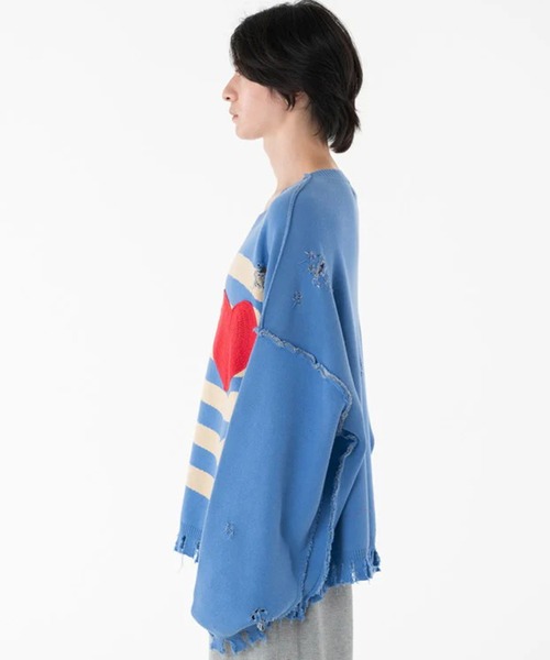 DISCOVERED（ディスカバード）の「【DISCOVERED/ディスカバード】BONE KNIT（ニット/セーター・メンズ・ブルー/グレー/ブラック・3）」の16枚目の写真