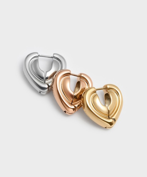 CHARLES & KEITH（チャールズ & キース）の「Annalise アナリーゼ ハギーピアス（ピアス（両耳用）・レディース・ゴールド系その他/ゴールド/シルバー・FREE）」の6枚目の写真