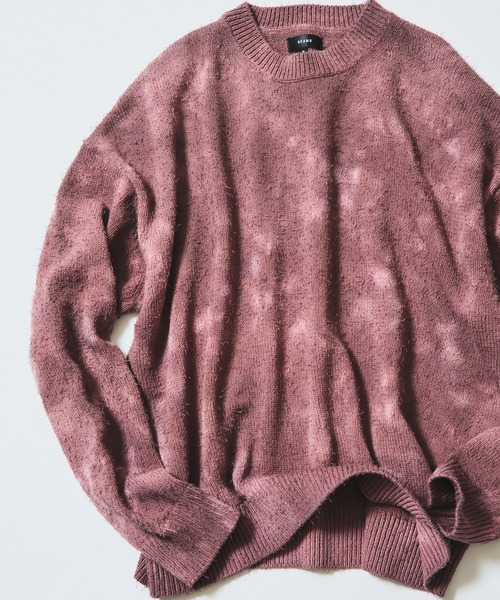 BEAMS（ビームス）の「5ゲージ ガーメントダイ クルーネックニット（ニット/セーター・メンズ・イエロー系その他/ピンク系その他・S/M/L/XL）」の3枚目の写真