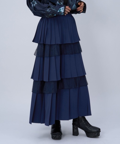 HARE（ハレ）の「フリルプリーツティアードスカート(HARE)（スカート・レディース・レッド/ブラック/ブルー・FREE）」の19枚目の写真
