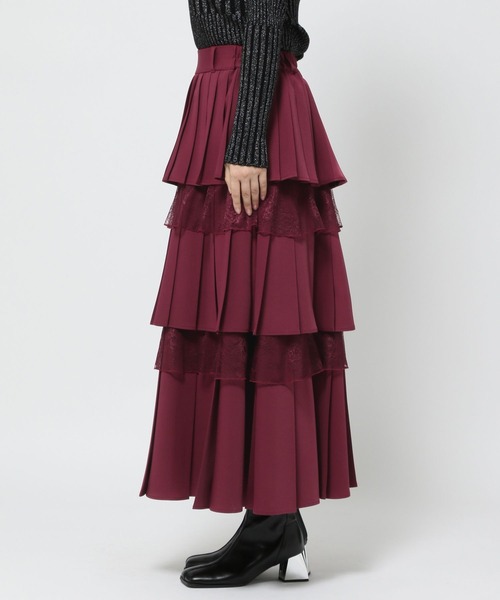 HARE（ハレ）の「フリルプリーツティアードスカート(HARE)（スカート・レディース・レッド/ブラック/ブルー・FREE）」の22枚目の写真