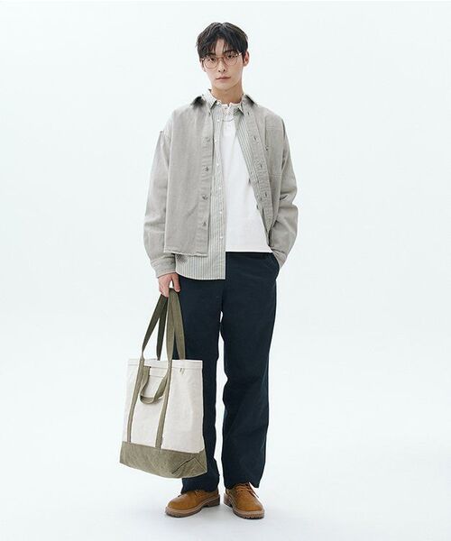 NONBLANK(ノンブランク)の「ダイングデニムシャツ_GREYISH KHAKI(シャツ/ブラウス・メンズ・カーキ・MEDIUM/LARGE/X-LARGE)」の16枚目の写真