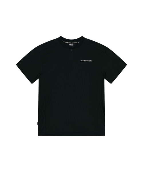 JAMIE WEST(ジェイミーウエスト)の「JWロゴパフォーマンスヘンリーネックカラティシャツ(ブラック)(Tシャツ/カットソー・レディース・その他・MEDIUM/LARGE/X-LARGE)」の5枚目の写真
