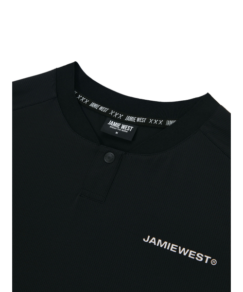 JAMIE WEST(ジェイミーウエスト)の「JWロゴパフォーマンスヘンリーネックカラティシャツ(ブラック)(Tシャツ/カットソー・レディース・その他・MEDIUM/LARGE/X-LARGE)」の7枚目の写真