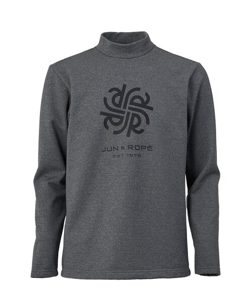 JUN&ROPE'(ジュンアンドロペ)の「コーデュラ裏フリース ハイネック長袖シャツ(Tシャツ/カットソー・メンズ・サックスブルー/ブラック/グレー・M/XL/L)」の3枚目の写真