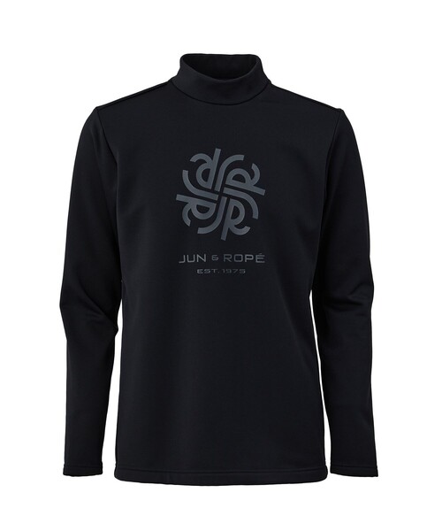 JUN&ROPE'(ジュンアンドロペ)の「コーデュラ裏フリース ハイネック長袖シャツ(Tシャツ/カットソー・メンズ・サックスブルー/ブラック/グレー・M/XL/L)」の2枚目の写真