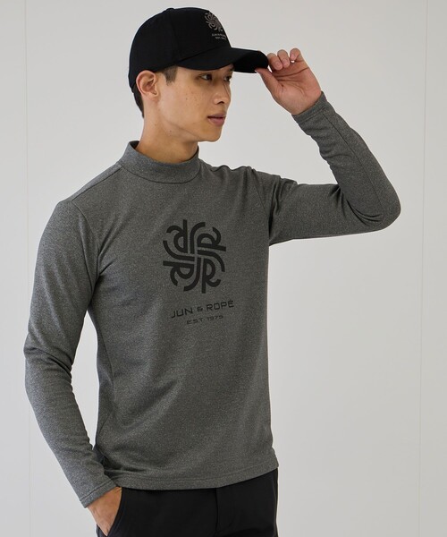 JUN&ROPE'(ジュンアンドロペ)の「コーデュラ裏フリース ハイネック長袖シャツ(Tシャツ/カットソー・メンズ・サックスブルー/ブラック/グレー・M/XL/L)」の15枚目の写真