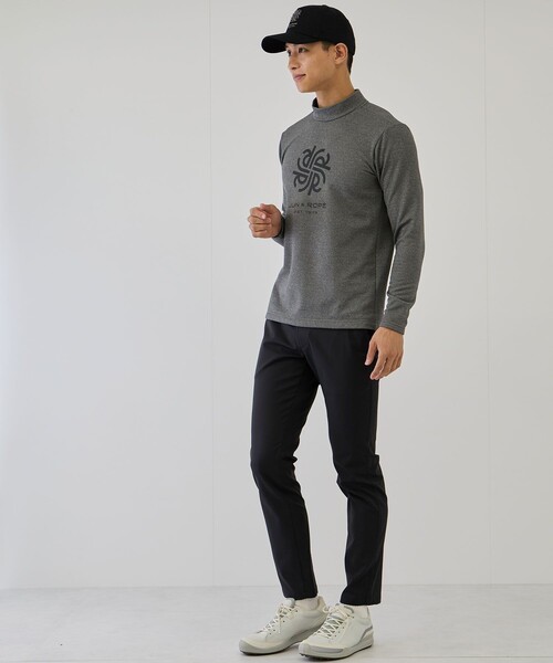 JUN&ROPE'(ジュンアンドロペ)の「コーデュラ裏フリース ハイネック長袖シャツ(Tシャツ/カットソー・メンズ・サックスブルー/ブラック/グレー・M/XL/L)」の12枚目の写真