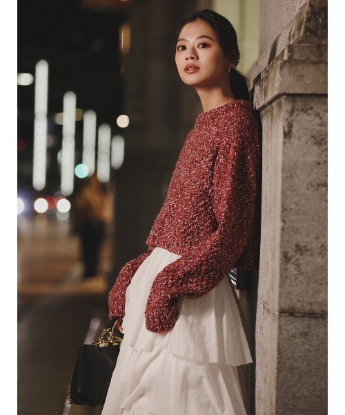 anuans（アニュアンス）の「コットンクレープティアードスカート（スカート・レディース・ホワイト/ダークブラウン/ブラック・SMALL/MEDIUM）」の20枚目の写真