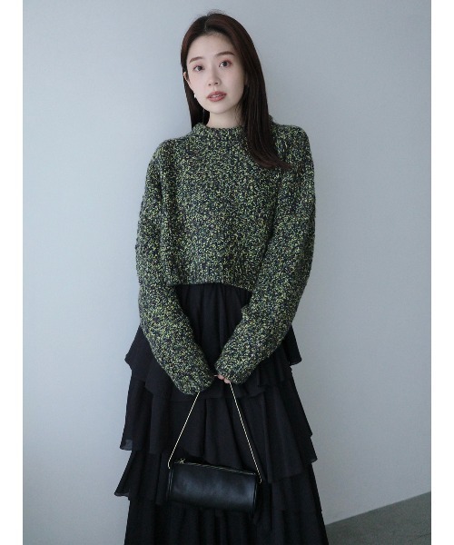 anuans（アニュアンス）の「コットンクレープティアードスカート（スカート・レディース・ホワイト/ダークブラウン/ブラック・SMALL/MEDIUM）」の13枚目の写真