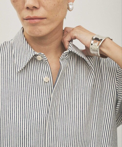 Whim Gazette（ウィムガゼット）の「ヒッコリーオールインワン（つなぎ/オールインワン・レディース・ブルー・FREE）」の13枚目の写真