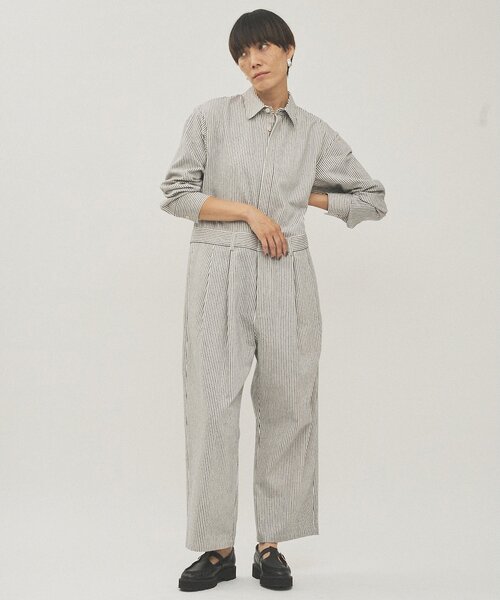 Whim Gazette（ウィムガゼット）の「ヒッコリーオールインワン（つなぎ/オールインワン・レディース・ブルー・FREE）」の15枚目の写真