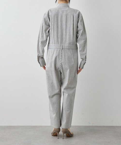 Whim Gazette（ウィムガゼット）の「ヒッコリーオールインワン（つなぎ/オールインワン・レディース・ブルー・FREE）」の8枚目の写真