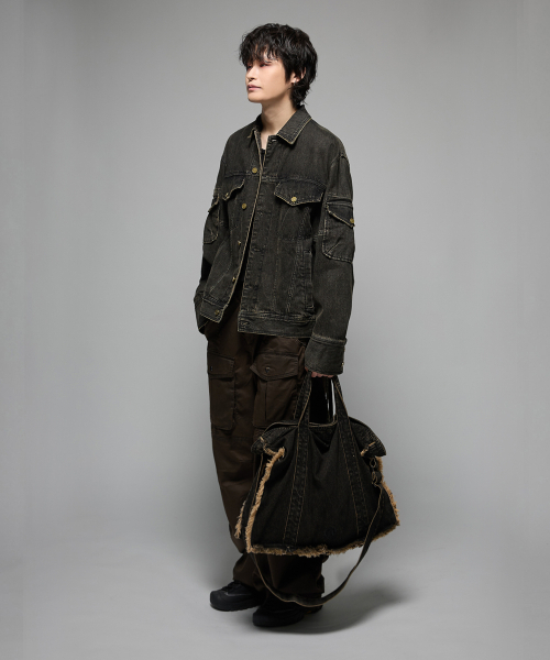 HEDER HELEN(ヘダーヘレン)の「VTG Patched gene denim JK black(デニムジャケット・レディース・その他・SMALL/MEDIUM)」の2枚目の写真