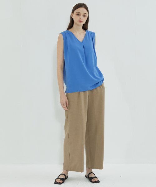 manavis7（マナビスセブン）の「Pintuck Double Layer Blouse Blue（シャツ/ブラウス・レディース・ブルー・FREE）」の3枚目の写真