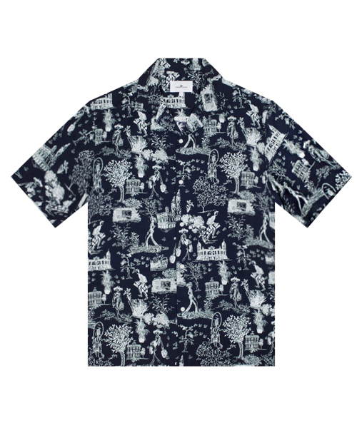 THESHIRTHOUSE(ザシャツハウス)の「ハワイアンシャツ プラハ-ジンネイビー(シャツ/ブラウス・メンズ・その他・1)」の1枚目の写真