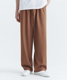ユニセックスエッセンシャルワイドバンディングスラックスキャメル