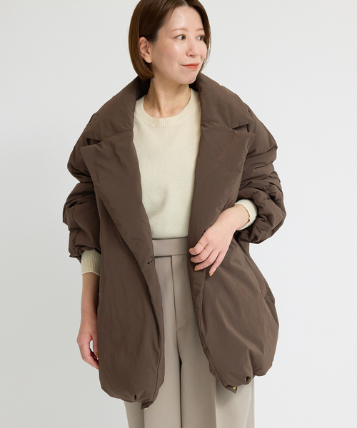 追加2》ARTIROSA撥水テイラーコクーンダウン（ダウンジャケット/コート