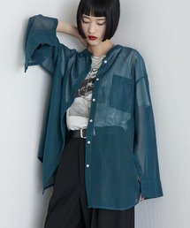 Lui's | メッシュシアーシャツ(シャツ/ブラウス)