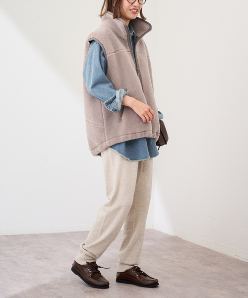 FRAMeWORK（フレームワーク）の「カシミヤ ニットパンツ（その他パンツ・レディース・イエロー/ベージュ/ライトグレー・FREE）」の6枚目の写真