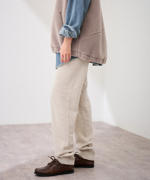 FRAMeWORK（フレームワーク）の「カシミヤ ニットパンツ（その他パンツ・レディース・イエロー/ベージュ/ライトグレー・FREE）」の10枚目の写真
