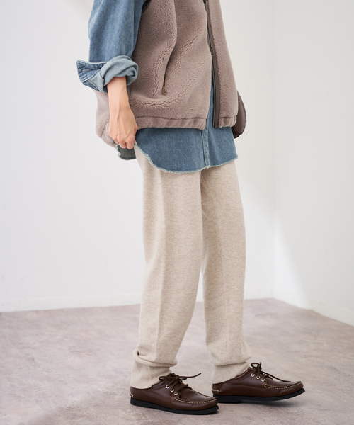 FRAMeWORK（フレームワーク）の「カシミヤ ニットパンツ（その他パンツ・レディース・イエロー/ベージュ/ライトグレー・FREE）」の11枚目の写真
