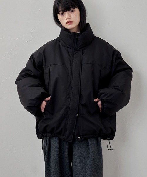 etoll.（エトル）の「ファイバーダウンスタンドジャケット（ダウンジャケット/コート・レディース・ライトブルー/ブラック/ブラウン・FREE）」の4枚目の写真