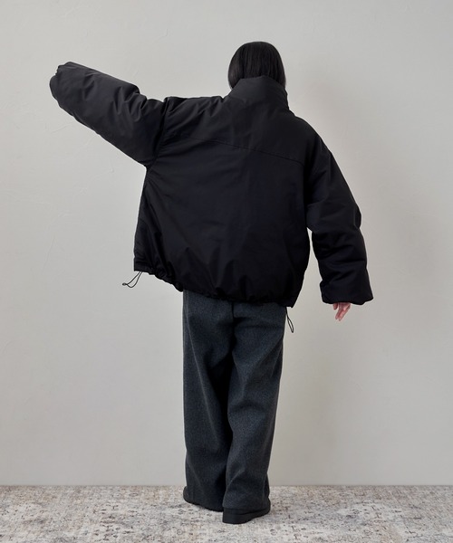 etoll.（エトル）の「ファイバーダウンスタンドジャケット（ダウンジャケット/コート・レディース・ライトブルー/ブラック/ブラウン・FREE）」の6枚目の写真