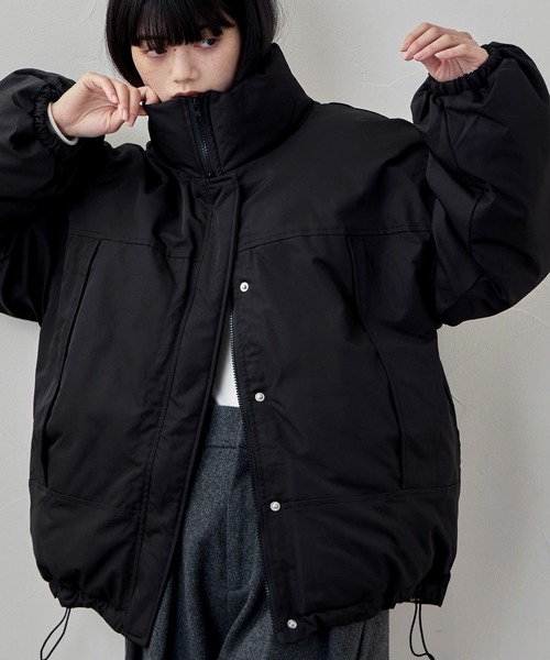 etoll.（エトル）の「ファイバーダウンスタンドジャケット（ダウンジャケット/コート・レディース・ライトブルー/ブラック/ブラウン・FREE）」の9枚目の写真