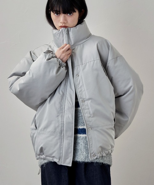 etoll.（エトル）の「ファイバーダウンスタンドジャケット（ダウンジャケット/コート・レディース・ライトブルー/ブラック/ブラウン・FREE）」の16枚目の写真