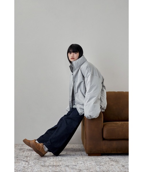 etoll.（エトル）の「ファイバーダウンスタンドジャケット（ダウンジャケット/コート・レディース・ライトブルー/ブラック/ブラウン・FREE）」の18枚目の写真