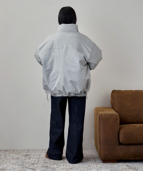 etoll.（エトル）の「ファイバーダウンスタンドジャケット（ダウンジャケット/コート・レディース・ライトブルー/ブラック/ブラウン・FREE）」の21枚目の写真