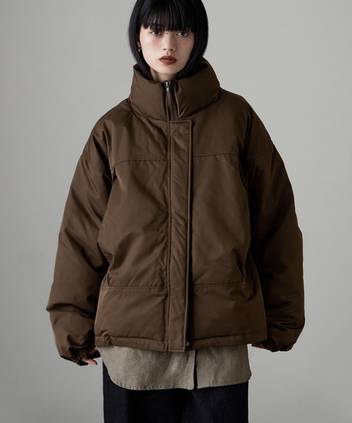 etoll.（エトル）の「ファイバーダウンスタンドジャケット（ダウンジャケット/コート・レディース・ライトブルー/ブラック/ブラウン・FREE）」の10枚目の写真