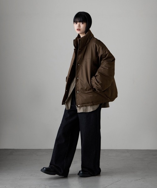 etoll.（エトル）の「ファイバーダウンスタンドジャケット（ダウンジャケット/コート・レディース・ライトブルー/ブラック/ブラウン・FREE）」の13枚目の写真