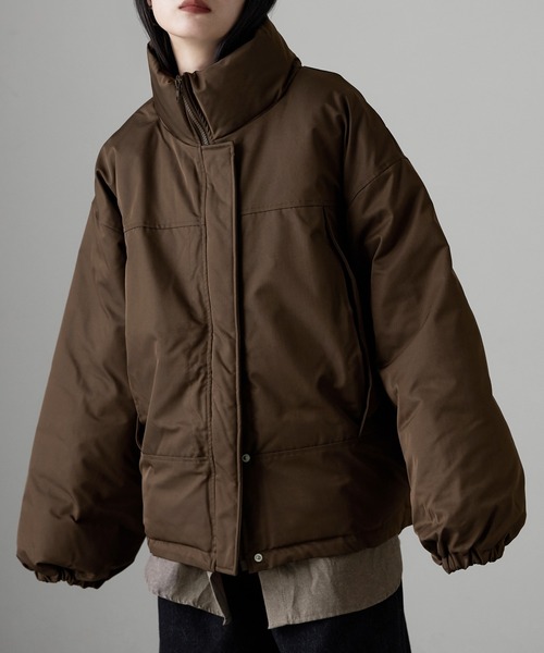 etoll.（エトル）の「ファイバーダウンスタンドジャケット（ダウンジャケット/コート・レディース・ライトブルー/ブラック/ブラウン・FREE）」の15枚目の写真