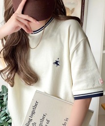 classicalelf | 1枚で決まるから、つい手に取りたくなる。鹿の子素材 胸刺繍ルーズポロT（半袖）(Tシャツ/カットソー)