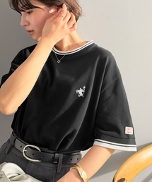 1枚で決まるから、つい手に取りたくなる。鹿の子素材 胸刺繍ルーズポロT(半袖)